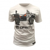 Футболка с принтом CFMOTO белая (M)