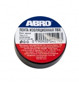 Изолента ПВХ чёрная 15 мм X 9,1 м ABRO
