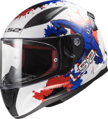 Шлем LS2 FF353 RAPID KID MONSTER (M, White Blue)