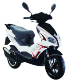 Мотороллеры F22 - JJ150T-17 150CC черный/белый